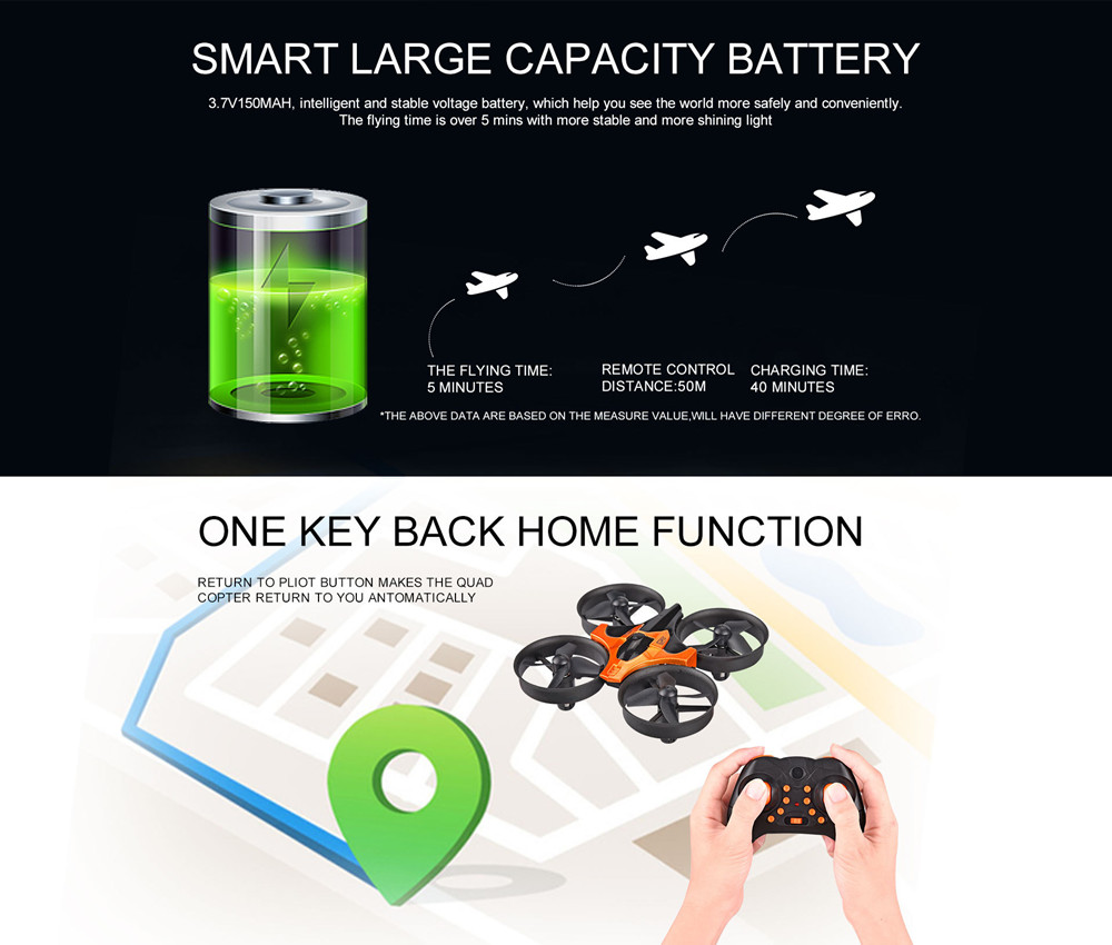 Mini Drone RC com Modo Headles - Eachine Drone E010 avaliação e preço
